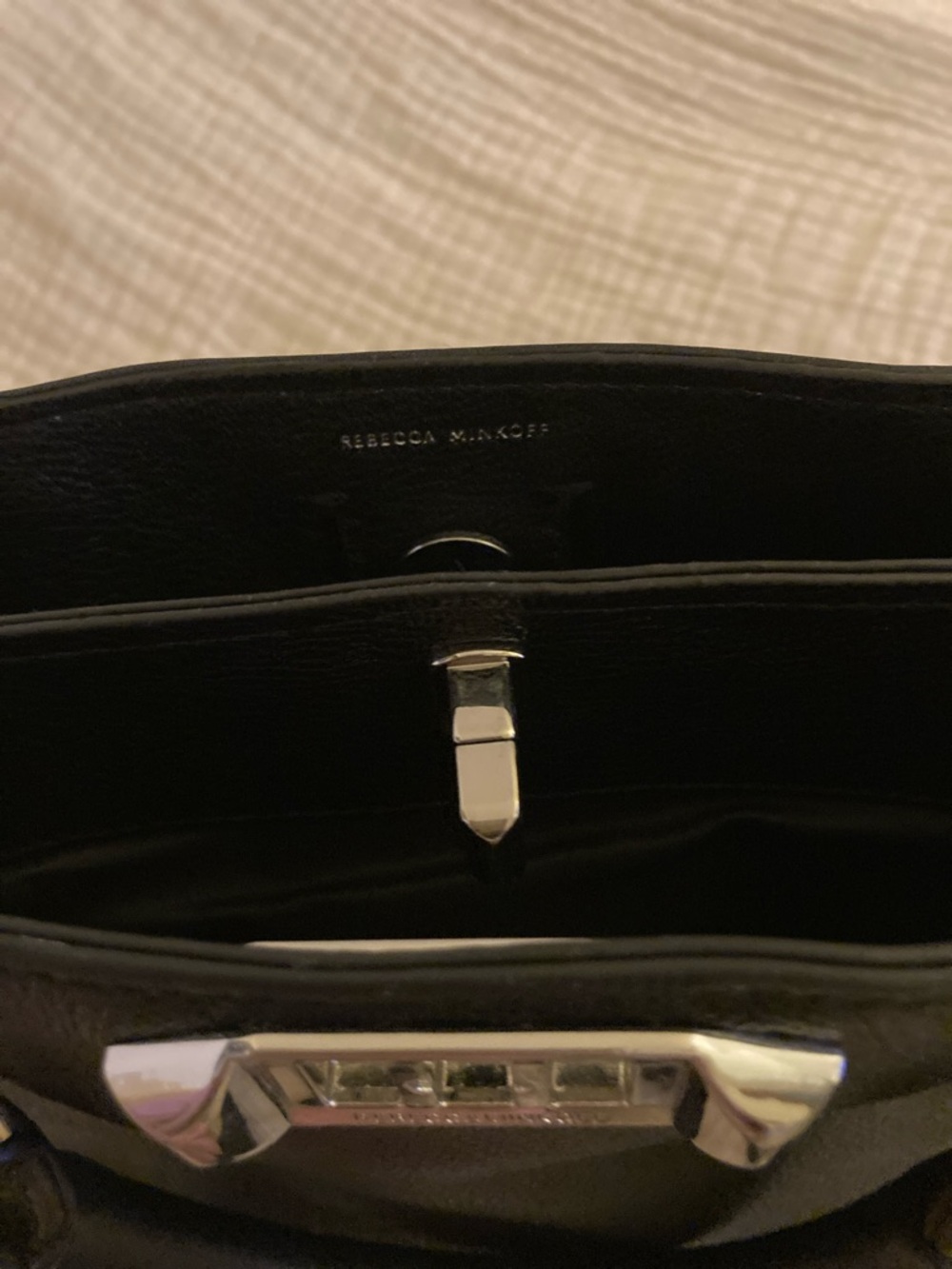 Rebecca Minkoff Amour Mini
Tote Black Leather Crossbody - Picture 14 of 14
